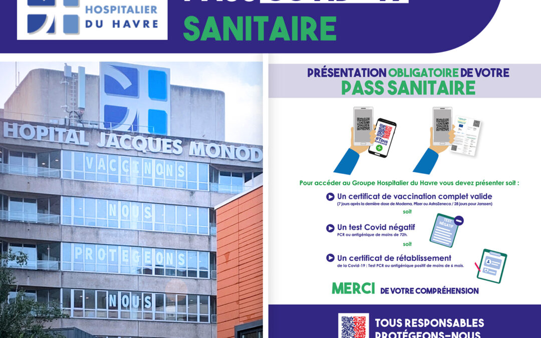 Précisions dans le cadre de la mise en place du Passe sanitaire au GHH