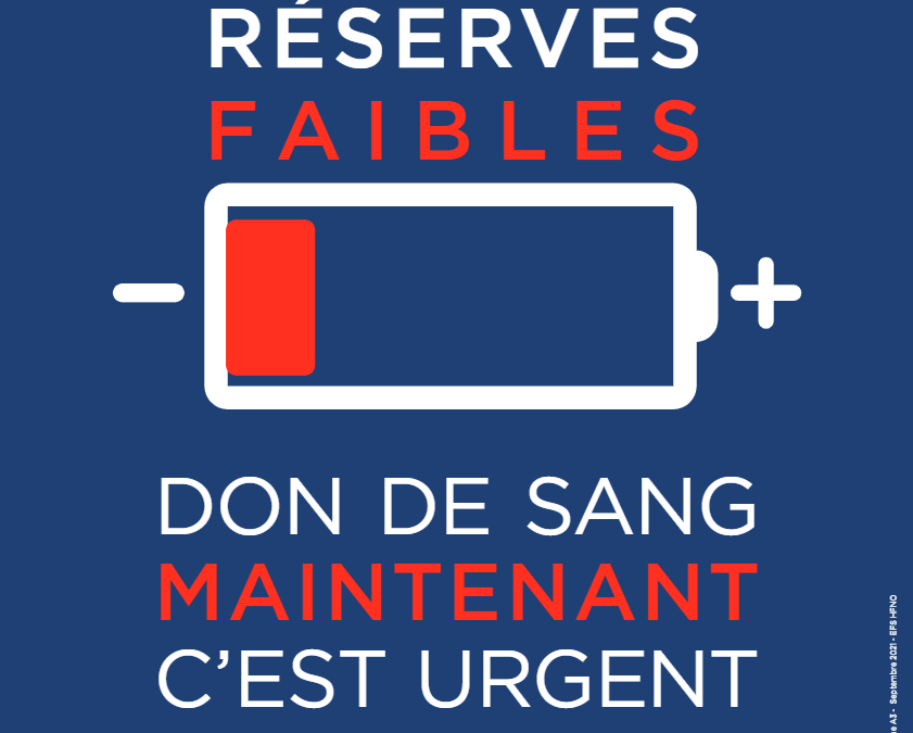 Don du sang, c’est maintenant !