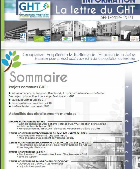 Lettre du GHT de l’Estuaire de la Seine – Septembre 2021