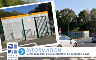 Déménagement de la Consultation de dépistage Covid-19