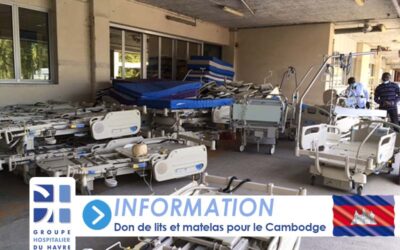 Don de lits et matelas du GHH pour le Cambodge