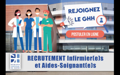 Le Groupe Hospitalier du Havre recrute en contrat des Infirmier(e)s et Aides-Soignant(e)s diplômé(e)s d’État dans de nombreux secteurs