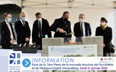 Pose de la première pierre de la nouvelle structure de Psychiatrie et de Pédopsychiatrie Universitaire