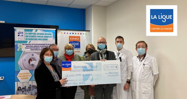 Important don de la Ligue contre le Cancer pour le GHH