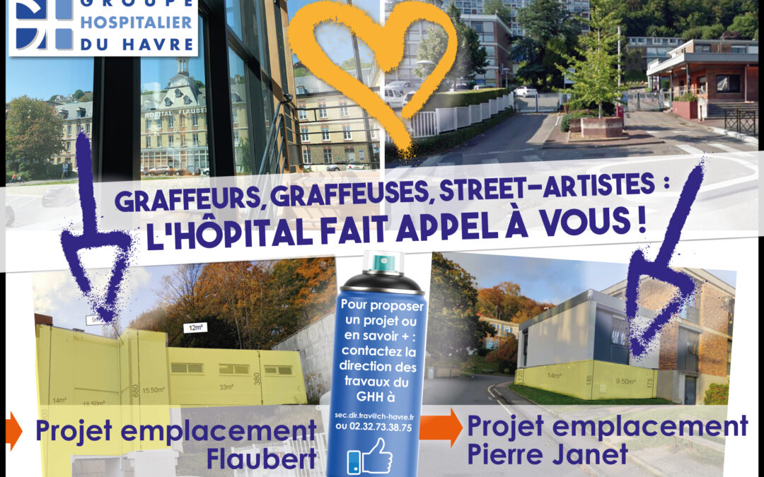 Graffeurs, Graffeuses, Street-artistes, l’HÔPITAL FAIT APPEL À VOUS !