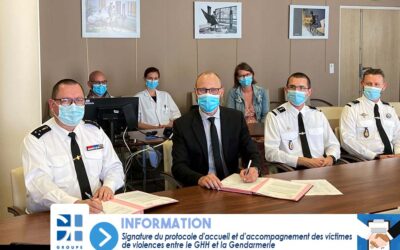 SIGNATURE DU PROTOCOLE D’ACCUEIL ET D’ACCOMPAGNEMENT DES VICTIMES DE VIOLENCES ENTRE LE GHH ET LA GENDARMERIE