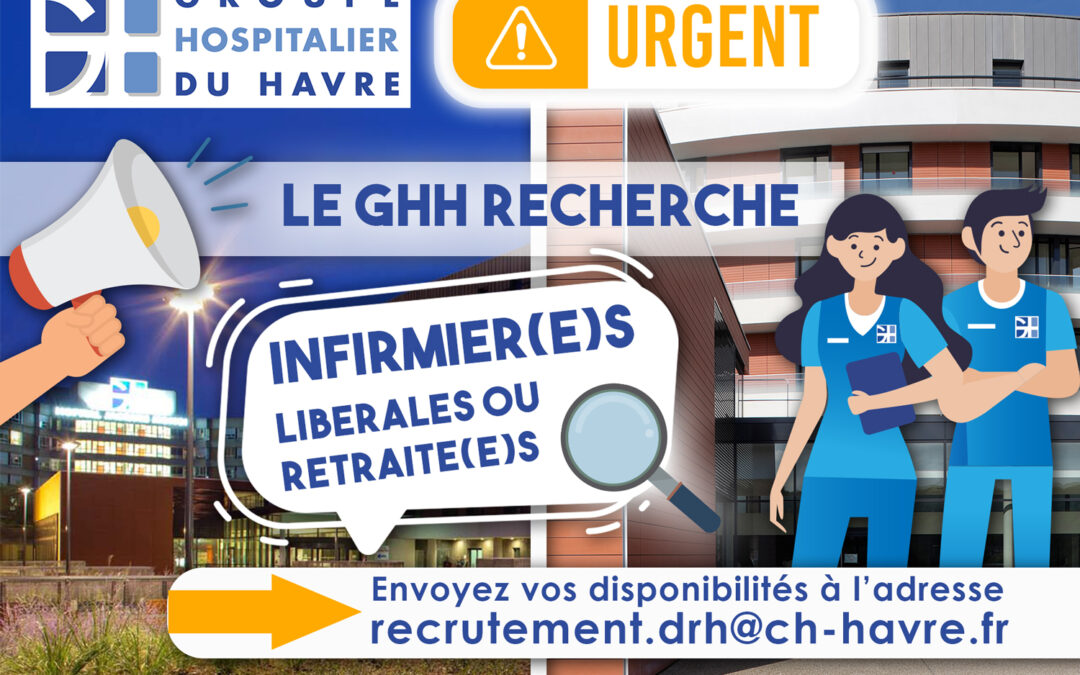 URGENT – Le GHH recherche des infirmières libérales ou retraitées