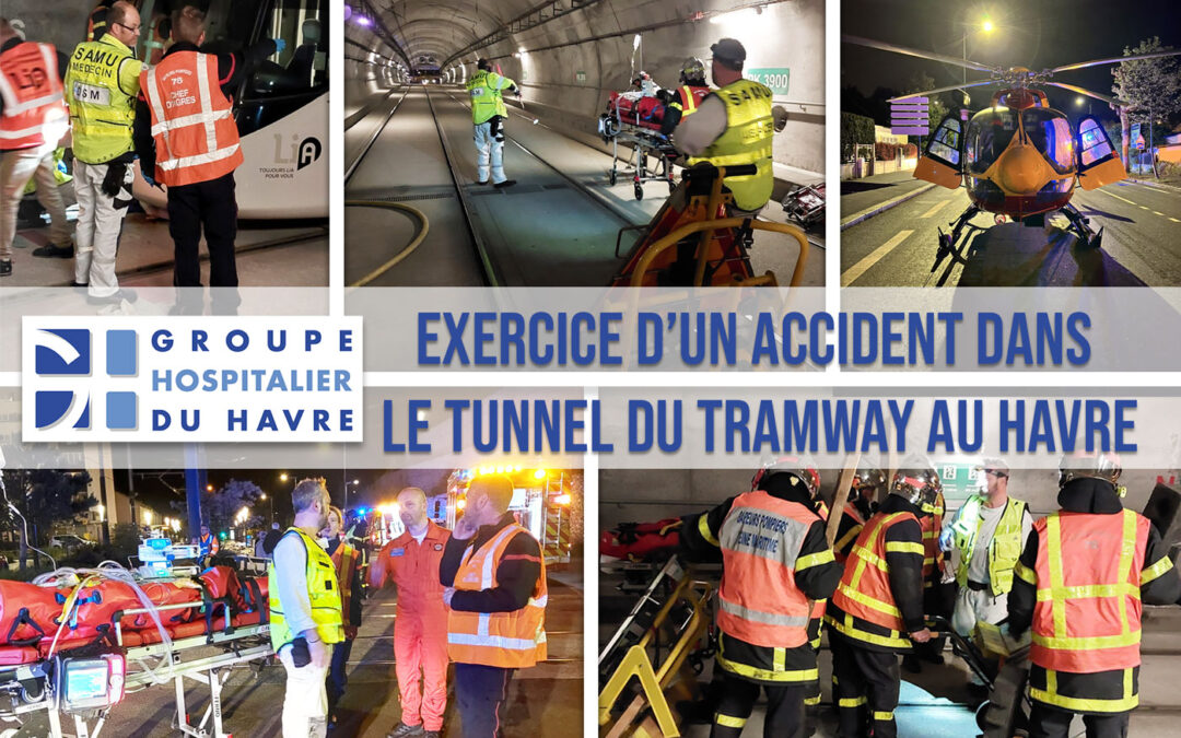 Exercice d’un accident dans le tunnel du tramway au Havre