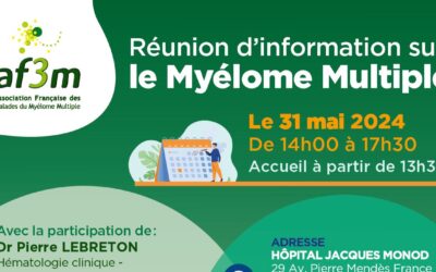 Réunion d’information sur le Myélome Multiple – Ouvert à tous