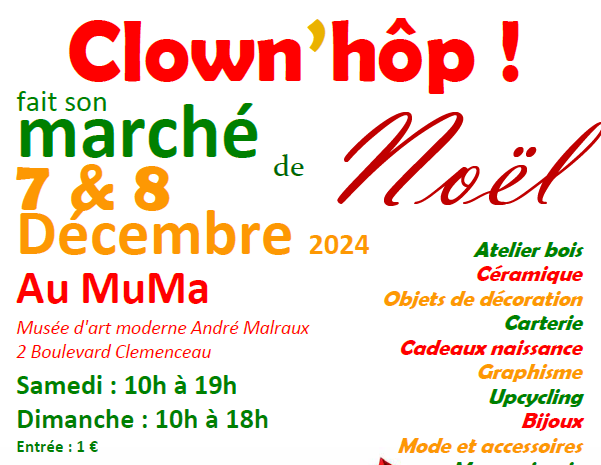 Marché de Noël de l’association Clown’Hôp