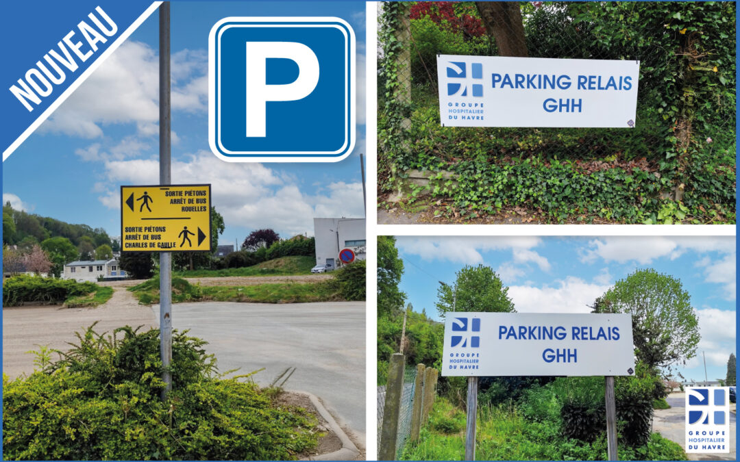 [ NOUVEAU – Un parking relais gratuit sur le site de Rouelles pour les patients et visiteurs de l’hôpital Jacques Monod ] – [ Nouvelles places de stationnement sur le site de Jacques Monod ]