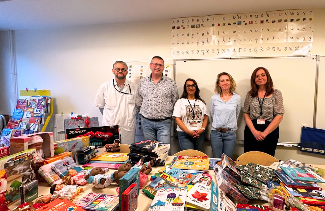 😊 L’entreprise SIDEL auprès des enfants hospitalisés du GHH 🧒 🧑‍⚕️ 🏥 