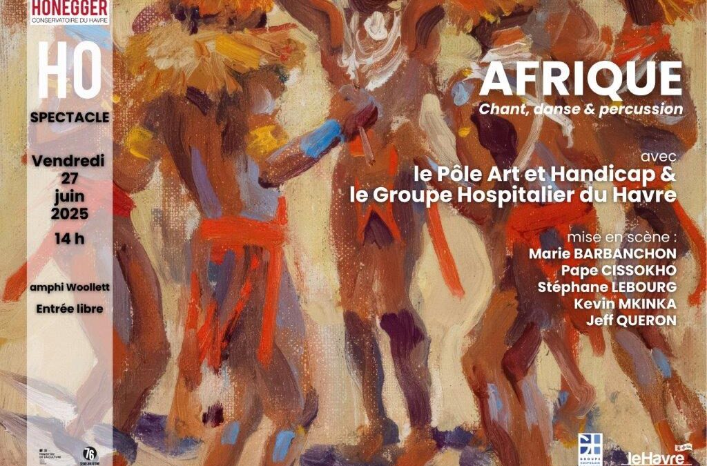 Un spectacle de restitution sur le projet culture santé de la psychiatrie aura lieu le vendredi 27 juin 2025 à 14h00 dans l’amphi Woollett du Conservatoire Arthur Honegger au Havre 🎨🤗