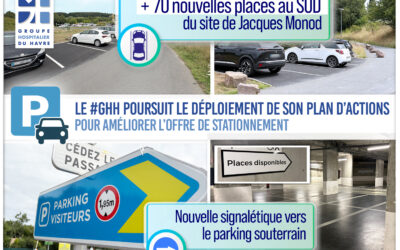 [🅿️➡️ Stationnement sur le site de Jacques Monod] – Nouvelles places au parking SUD et signalétique renforcée 🚗