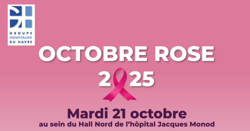 🎗OCTOBRE ROSE | Mardi 21 octobre de 9h00 à 17h00 à l’hôpital Jacques Monod