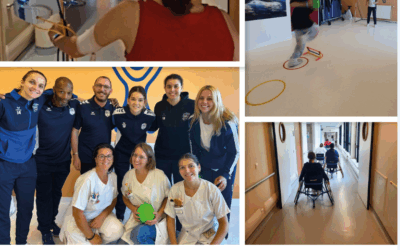 [ On bouge en Pédiatrie ! 🤾‍♀️] Merci à l’association Premiers de Cordée et à tous les sportifs pour l’énergie✨et la joie qu’ils ont apportées au service !