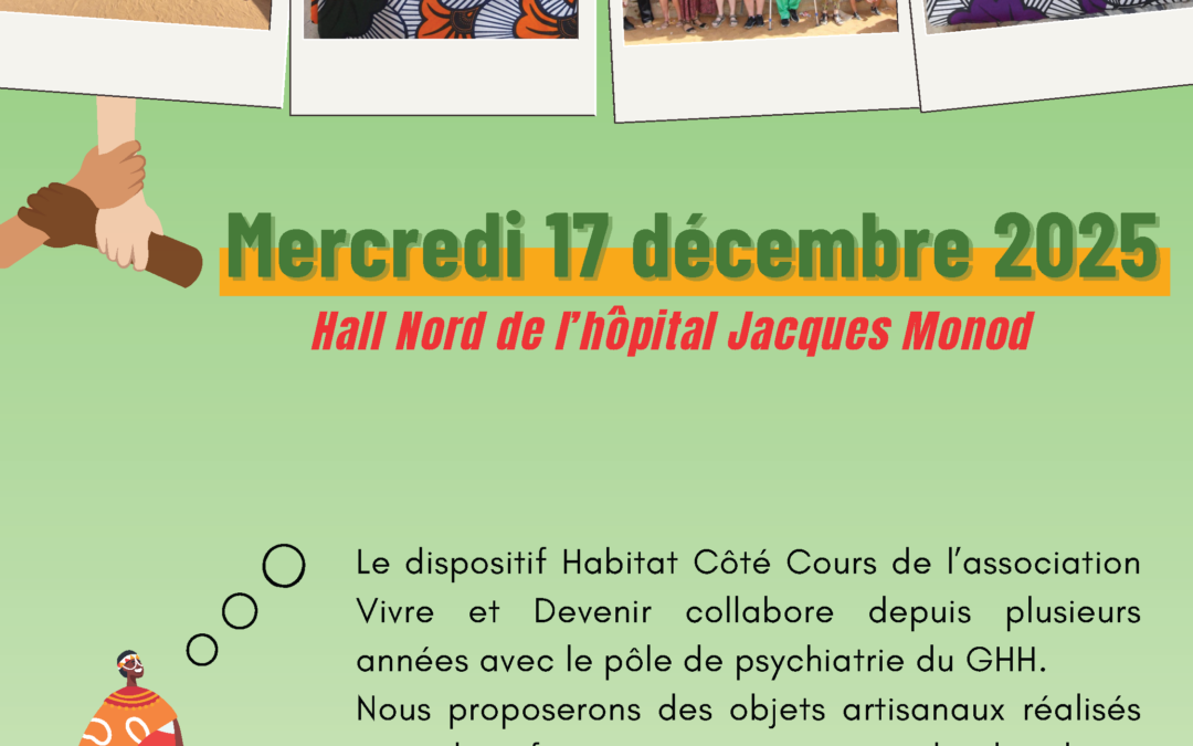 Vente de l’association Vivre et Devenir – Mercredi 17 décembre 2025