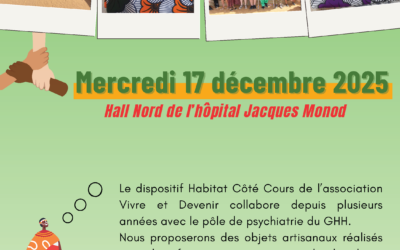 Vente de l’association Vivre et Devenir – Mercredi 17 décembre 2025