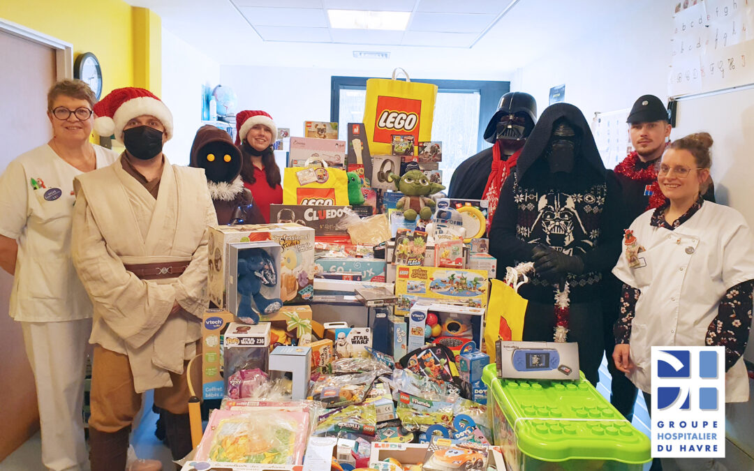 ✨ [PÉDIATRIE] Un grand merci à nos amis de la galaxie Star Wars ✨ Que la Force soit avec vous… et avec nos jeunes patients ! 🏥