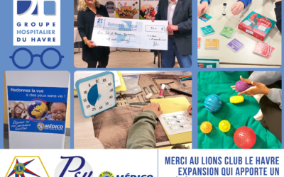 ✨Merci au Lions Club Le Havre Expansion pour son précieux don au service de pédopsychiatrie Équinoxe du GHH.