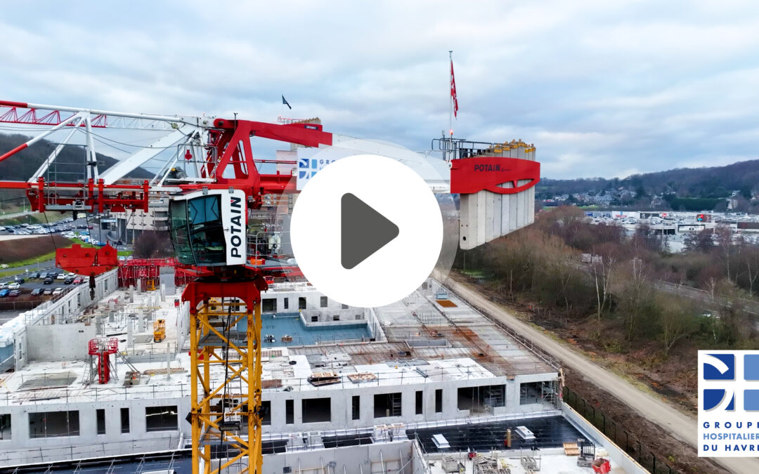 🎥 [ Le GHH vu du ciel ] 🏗️ Le nouveau bâtiment de Soins Médicaux et de Réadaptation (SMR) de l’hôpital Jacques Monod se révèle !