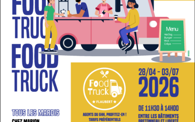 🌼Le printemps des Food Trucks s’invite à l&rsquo;hôpital Flaubert 🏥