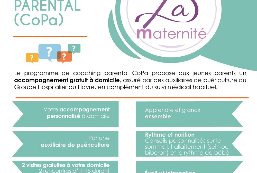[MATERNITE]🏡👶La maternité du Groupe Hospitalier du Havre déploie le dispositif CoPa (Coaching Parental) pour accompagner les jeunes parents dès le retour à domicile !