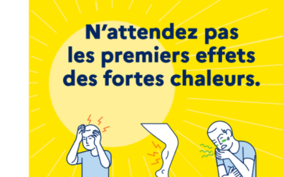 Fortes chaleurs : adoptez les bons réflexes ☀️ Le GHH et Santé publique France vous rappellent les gestes essentiels pour vous protéger durant cet épisode de fortes chaleurs