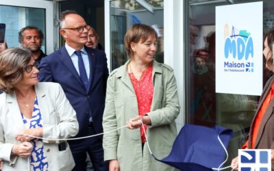 🏥🏠 [Inauguration de la nouvelle Maison de l’Adolescent du Groupe Hospitalier du Havre – GHH en présence de Madame Brigitte Macron, Présidente de la Fondation des Hôpitaux ] 👏