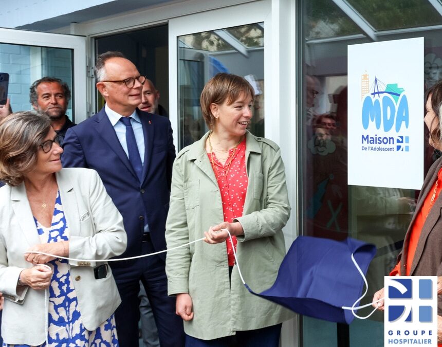 🏥🏠 [Inauguration de la nouvelle Maison de l’Adolescent du Groupe Hospitalier du Havre – GHH en présence de Madame Brigitte Macron, Présidente de la Fondation des Hôpitaux ] 👏
