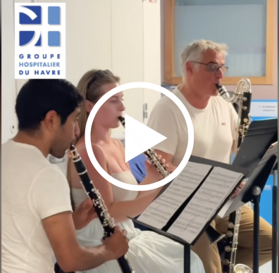 🎵Une parenthèse musicale au cœur de l’unité d’Oncologie-Hématologie de l’hôpital Jacques Monod du GHH