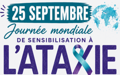 đ§ JournĂ©e mondiale de sensibilisation Ă lâataxie – đ
Vendredi 25 septembre 2026