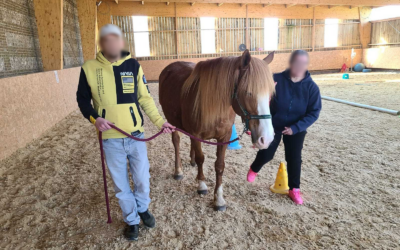 💚L&rsquo;Equithérapie avec le pôle psychiatrie et santé mentale du GHH : Et si la rencontre avec un cheval permettait de retrouver confiance en soi, d&rsquo;apaiser ses émotions et de porter un autre regard sur ses capacités ?💬
